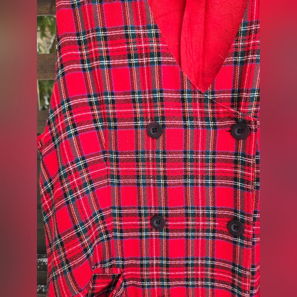 Vintage Plaid Jumper Dress - Picture 4 of 11